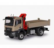 MAN TGS 2axle with Tipper and Crane, beige