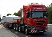SCANIA R 8x4 with SCHEUERLE Eurocompact 2x4 axle "Wimmer"